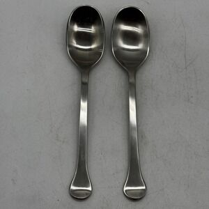 2 Dansk KOBENHAVN Teaspoons Satin Stainless Modern Flatware Replacement Korea